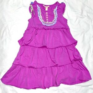 Matilda Jane the “adventure begins swinging away” tiered dress sz 6 EUC